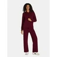 Time and Tru Women's and Women's Plus Sweater Hoodie and Pants Set, 2-Piece, Sizes XS-4X | Walmart (US)
