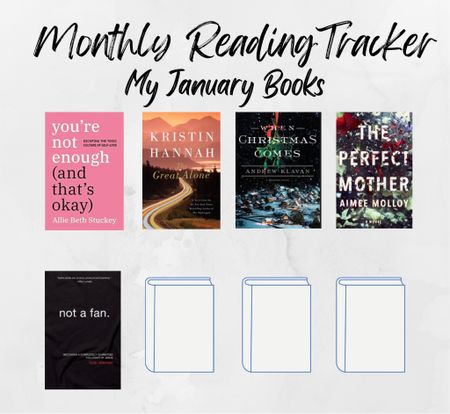 My January Books! The only one I couldn’t find a link for is “When Christmas Comes” and I’m guessing ya’ll won’t read that for quite a few months anyway 🤣

#LTKGiftGuide #LTKfamily #LTKhome
