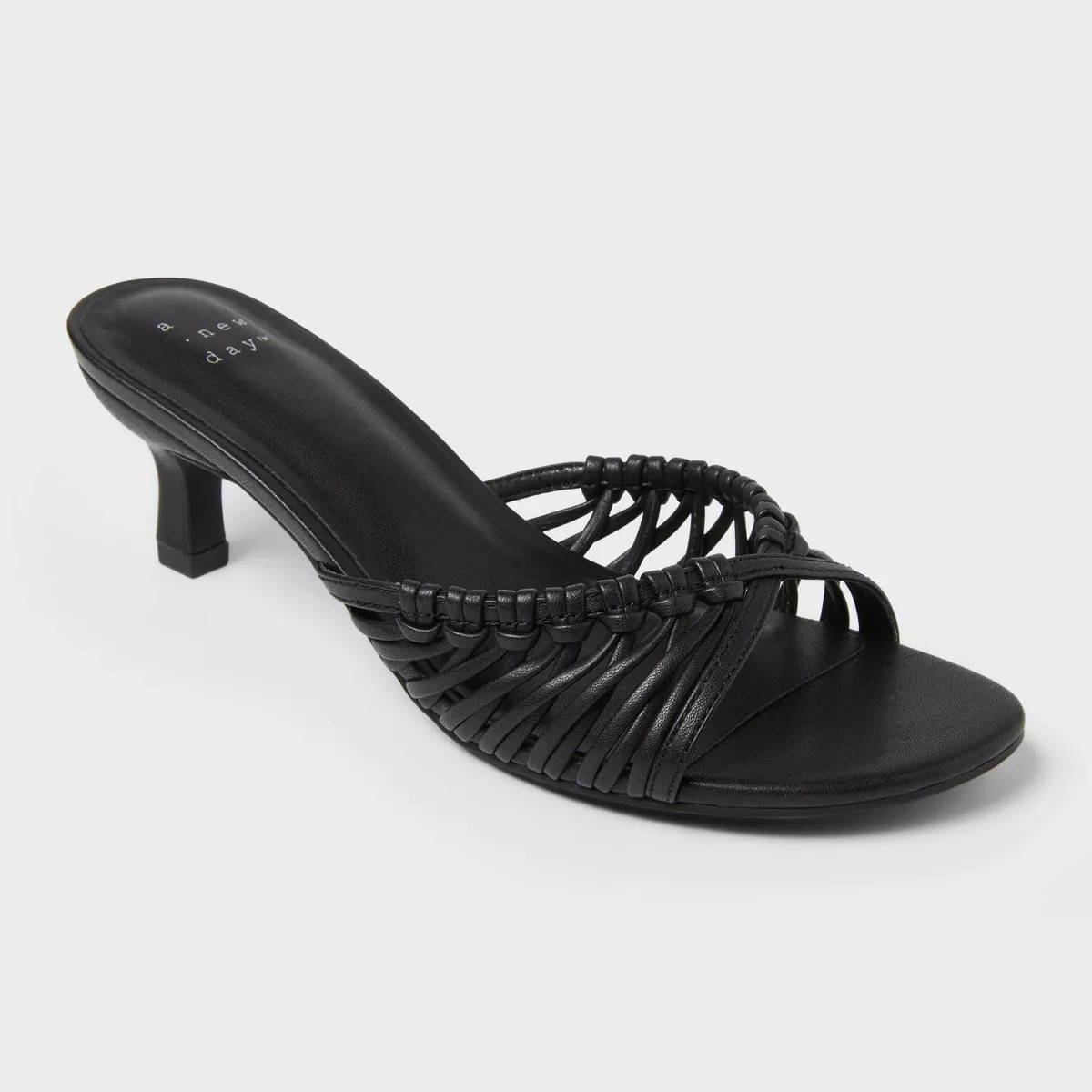 Women's Clarisse Metallic Strappy Kitten Heels with Memory Foam Insole - A New Day™ Gold 8: Sli... | Target