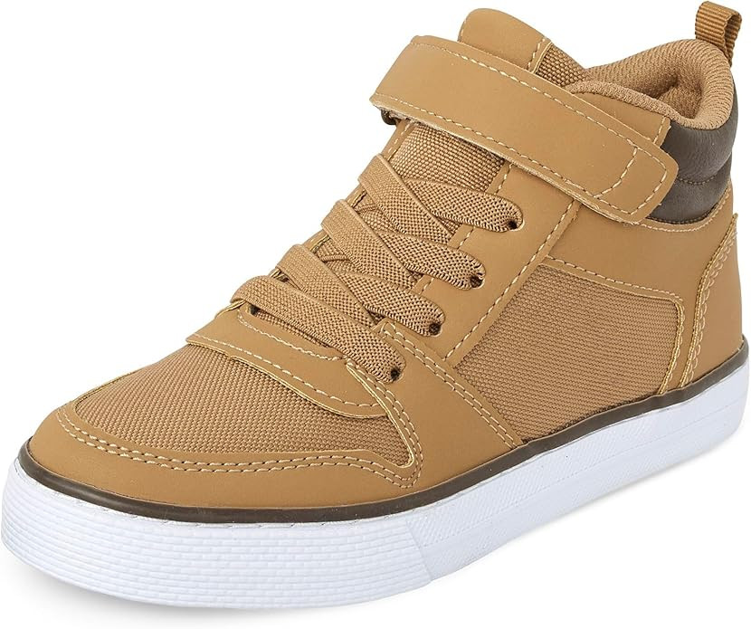 The Children's Place Boys Boys Casual Lace Up Hi Top Sneakers | Amazon (US)