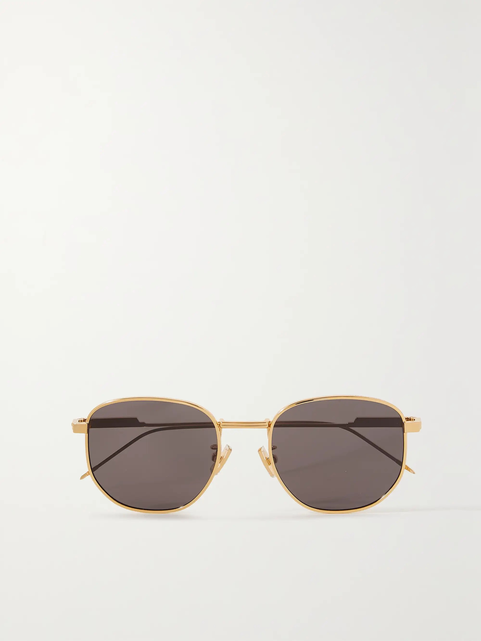 Round-frame gold-tone sunglasses | NET-A-PORTER (UK & EU)
