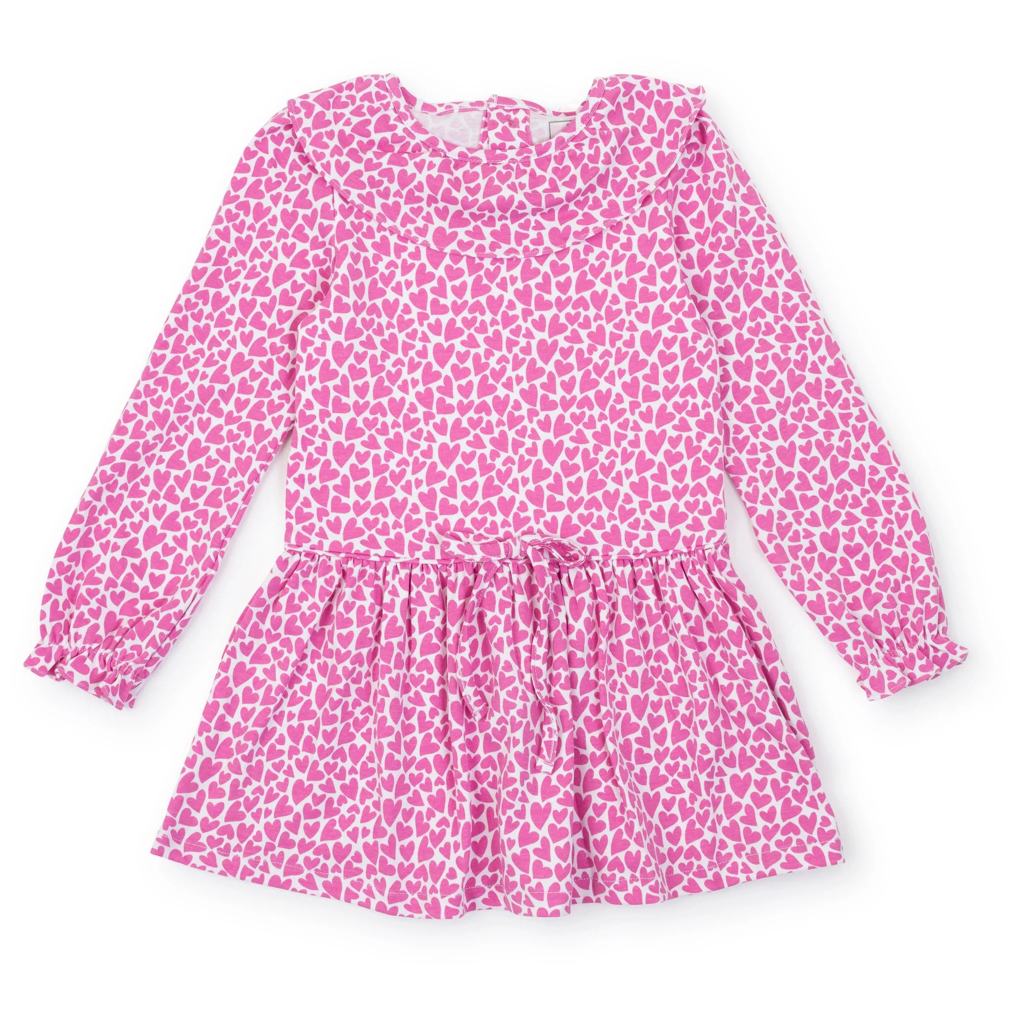 Ellery Pima Cotton Dress - I Heart You Pink | JoJo Mommy