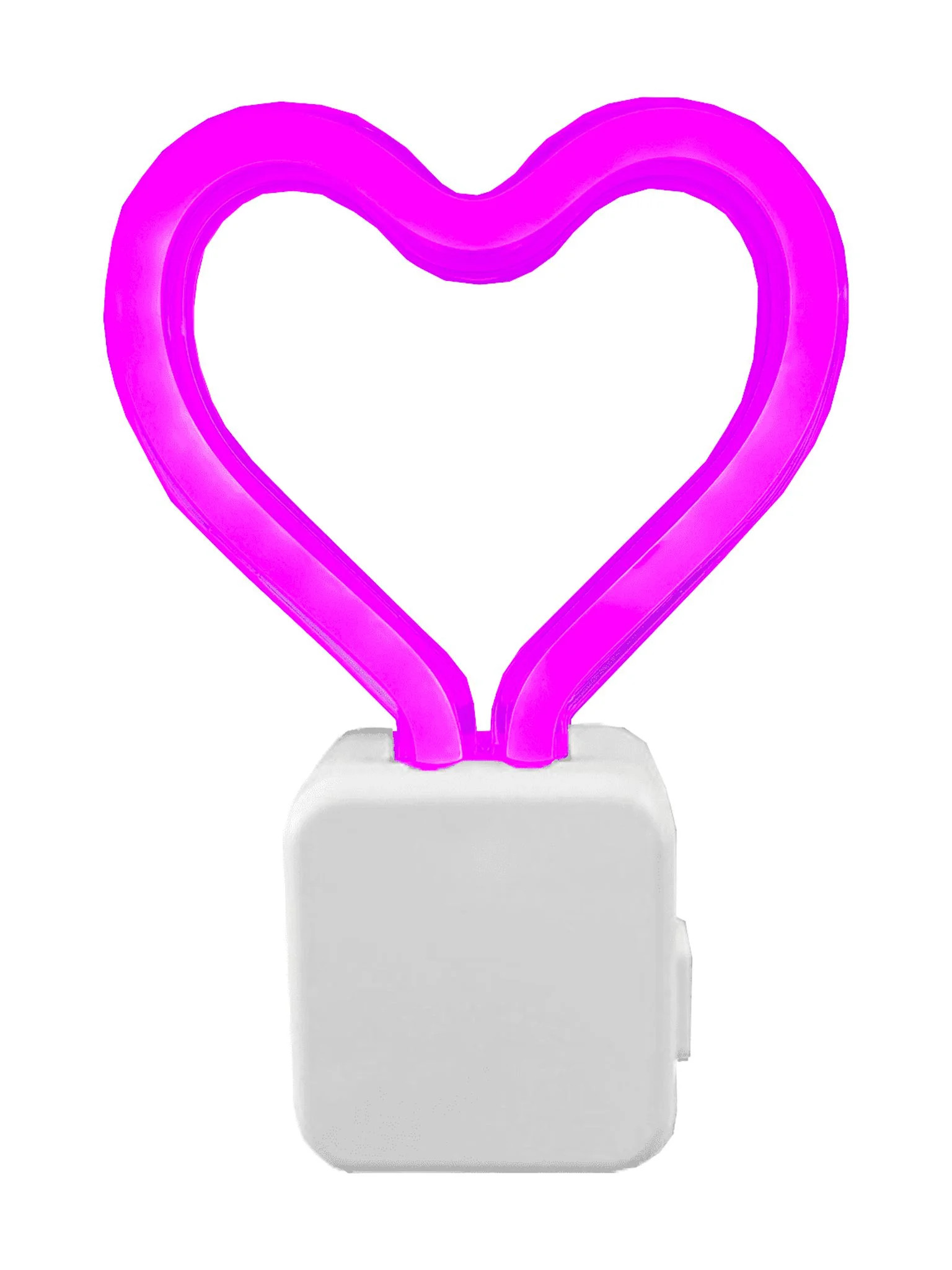 Meridian LED Pink Neon Heart Night Light, 3 Modes, 4.75in by 3.25in | Walmart (US)