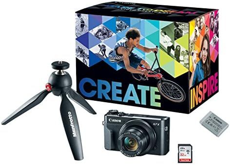 Canon PowerShot G7X Mark II Digital Camera, Video Creator Kit with Tripod, Memory Card, and Detac... | Amazon (US)