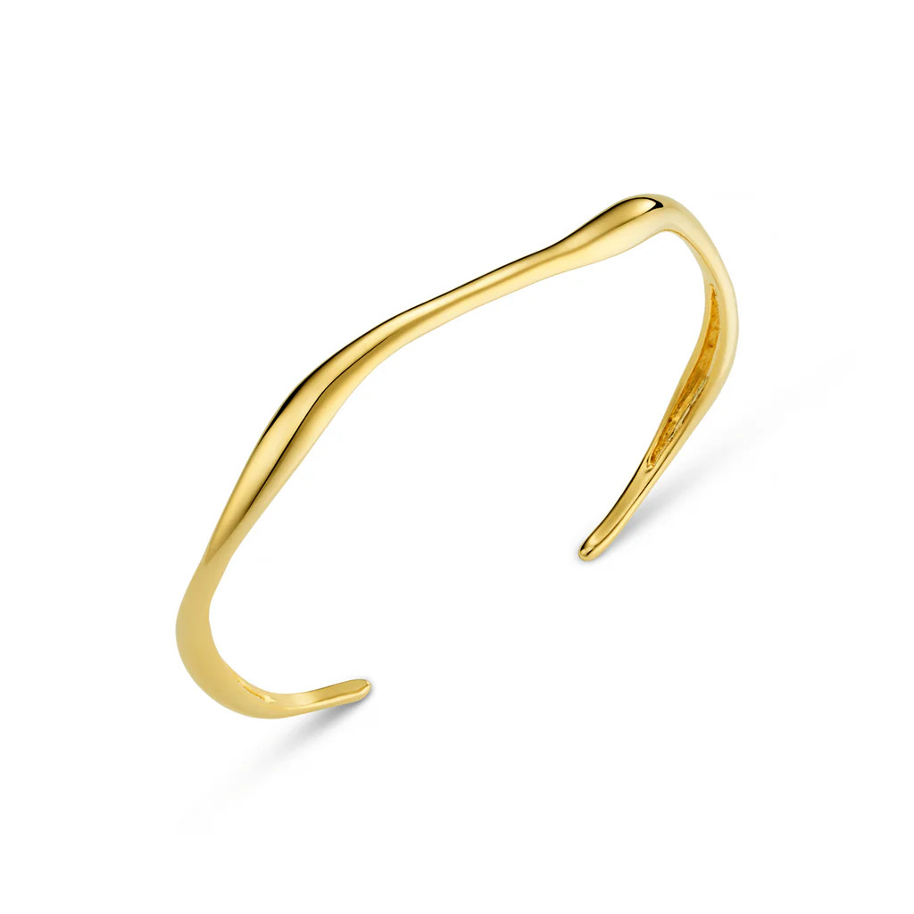 Fine Wave Bangle | Orelia