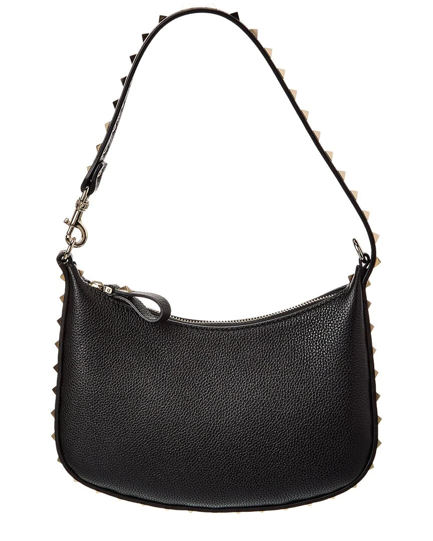 Valentino Mini Rockstud Leather Hobo Bag | Shop Simon
