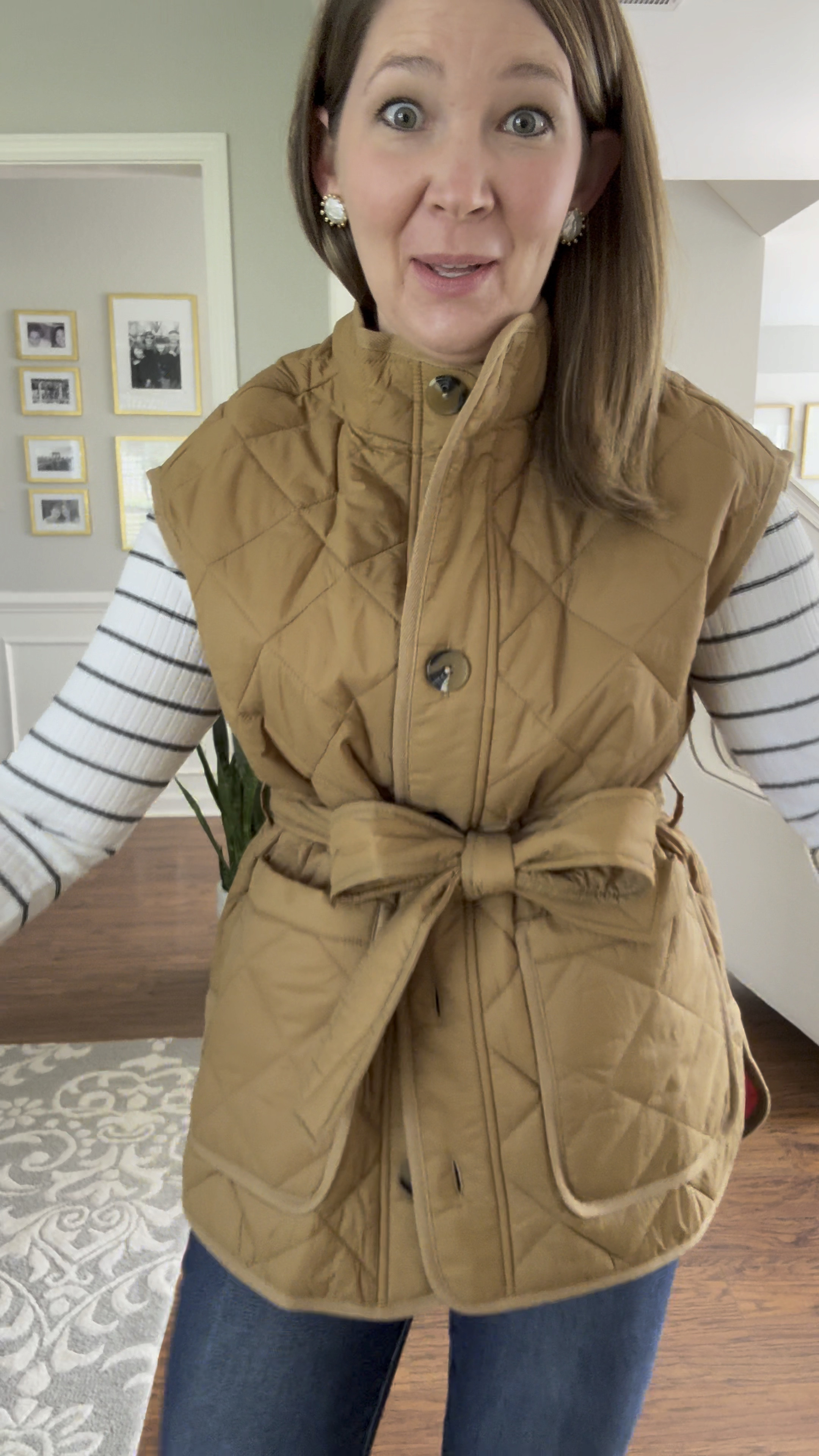 Quilted vest! So so cute! AlwaysAgnes wearing a small. Generous fit. Several colors!

Fall outfit, preppy style, southern style, 

#LTKFindsUnder50 #LTKFallSale #LTKOver40