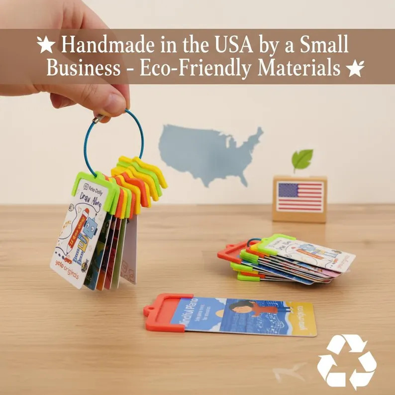 Yoto Mini Card Keychain Holder – Eco-Friendly, Handmade in USA, Fits Yoto Cards, Organizer for ... | Etsy (Global)
