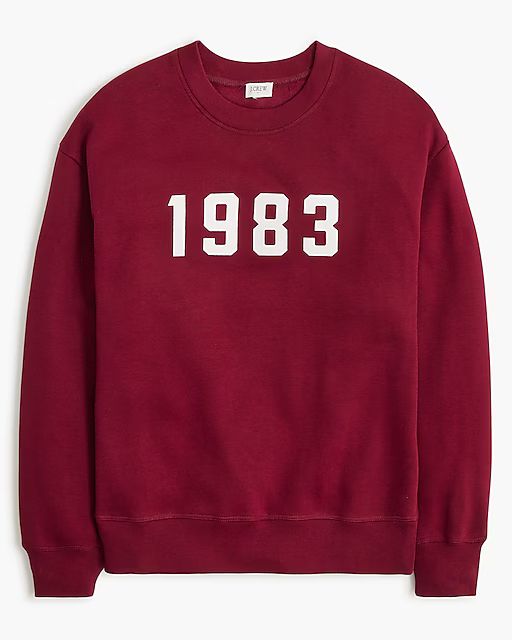 "1983" sweatshirt | J.Crew Factory