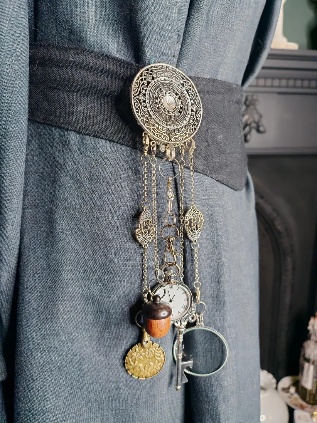 Victorian inspired chatelaine with 5 chains & tools/charms. *Slight second* | Etsy (US)