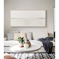 Large Landscape Oil Painting, Beige Art Abstract Canvas Paintings, Sea Artwork, Neutral Minimal Boho | Etsy (US)