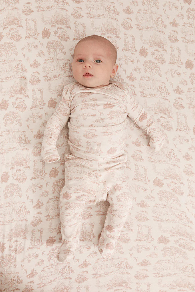 Baby Rose Toile Sleeper | Solly Baby
