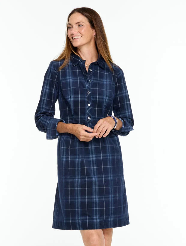 Corduroy Shirtdress - Magnificent Plaid | Talbots