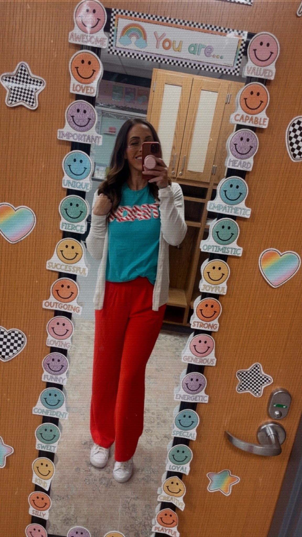 Holiday teacher fit with candy cane vibes 

Teacher ootd
Amazon outfits
Christmas fit
Teacher life
Abercrombie
Cozy outfit
Ootd

#LTKHoliday #LTKdayinmylife #LTKootd