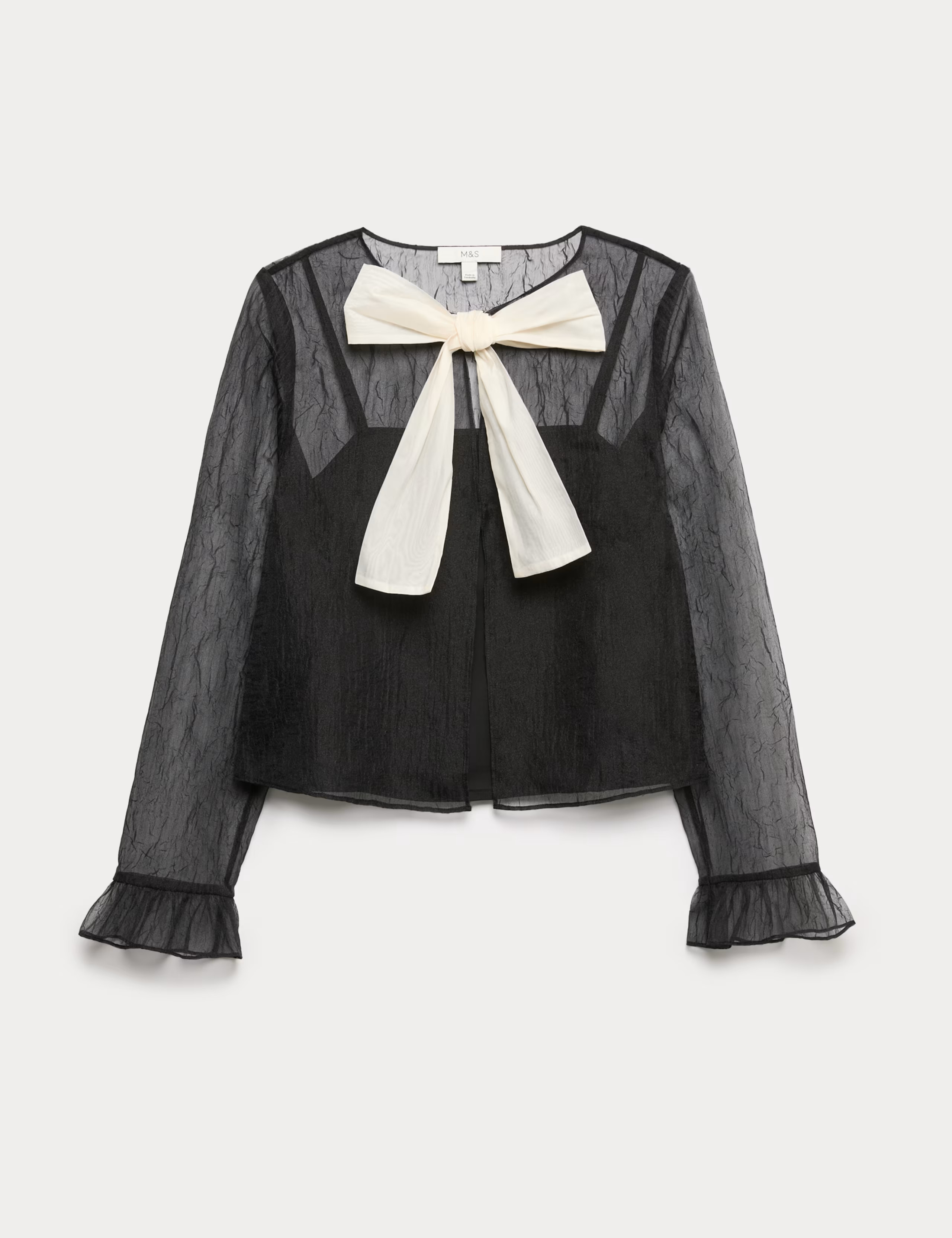 Organza Tie Neck Top | Marks & Spencer (UK)