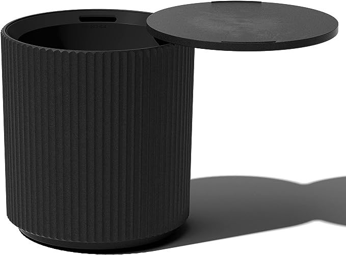 Veradek Outdoor Cooler Side Table - 2 in 1, Black, 21 inch | Amazon (US)