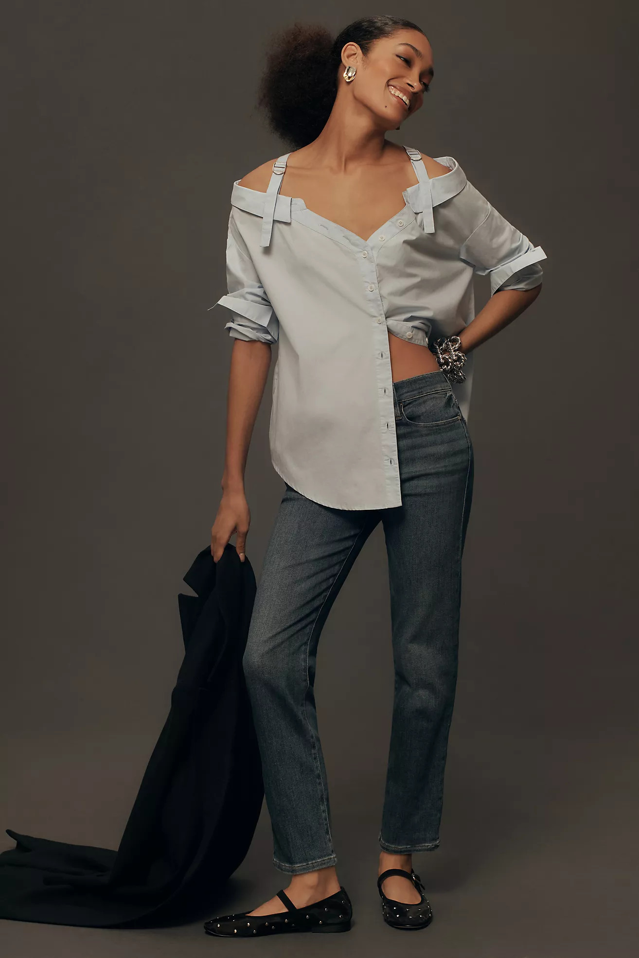 Frame Le High Straight Jeans | Anthropologie (US)