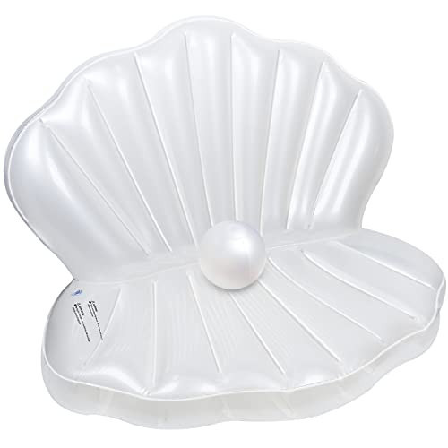 Zcaukya Inflatable Seashell Pool Float, Giant Clam Air-Filled Toys with Pearl Ball for Kids Birthday Party Swimming Pool Summer Beach Party Mermaid Ocean Theme Party Decor | Amazon (US)