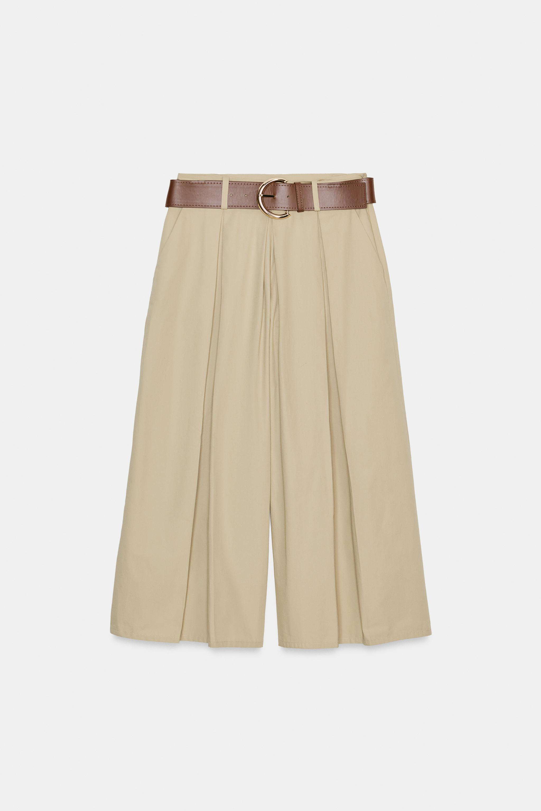 CULOTTES WITH BELT | Zara UK
