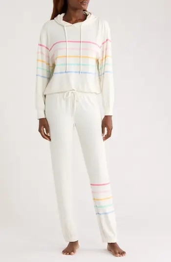 Stripe Pajama Hoodie & Jogger Set | Nordstrom
