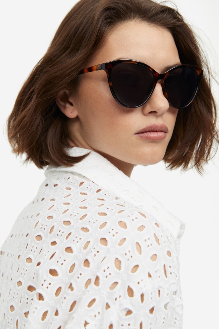 Cat Eye Sunglasses - Brown/tortoiseshell-patterned - Ladies | H&M US | H&M (US + CA)