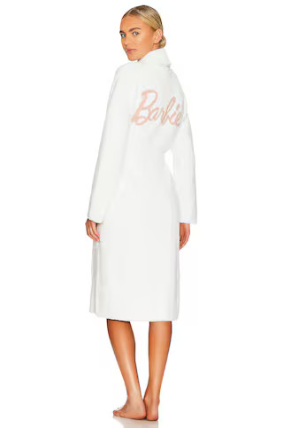 Barefoot Dreams CozyChic Barbie Robe in Sea Salt & Dusty Rose from Revolve.com | Revolve Clothing (Global)