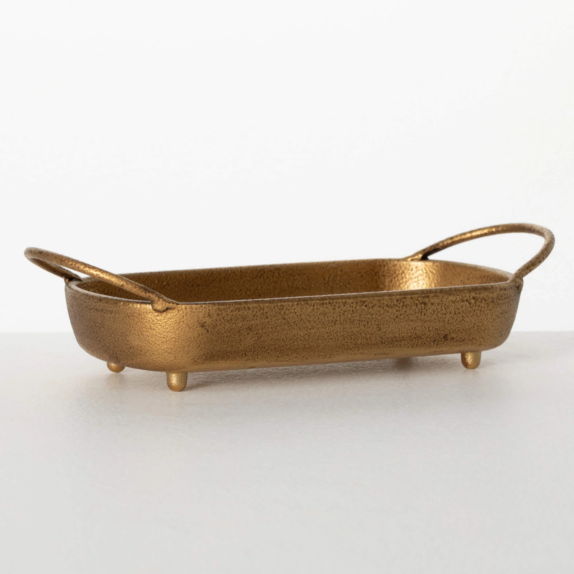 House of Hampton® Sullivans Brass Tray with Handles 10.5"L; Gold | Wayfair | Wayfair North America