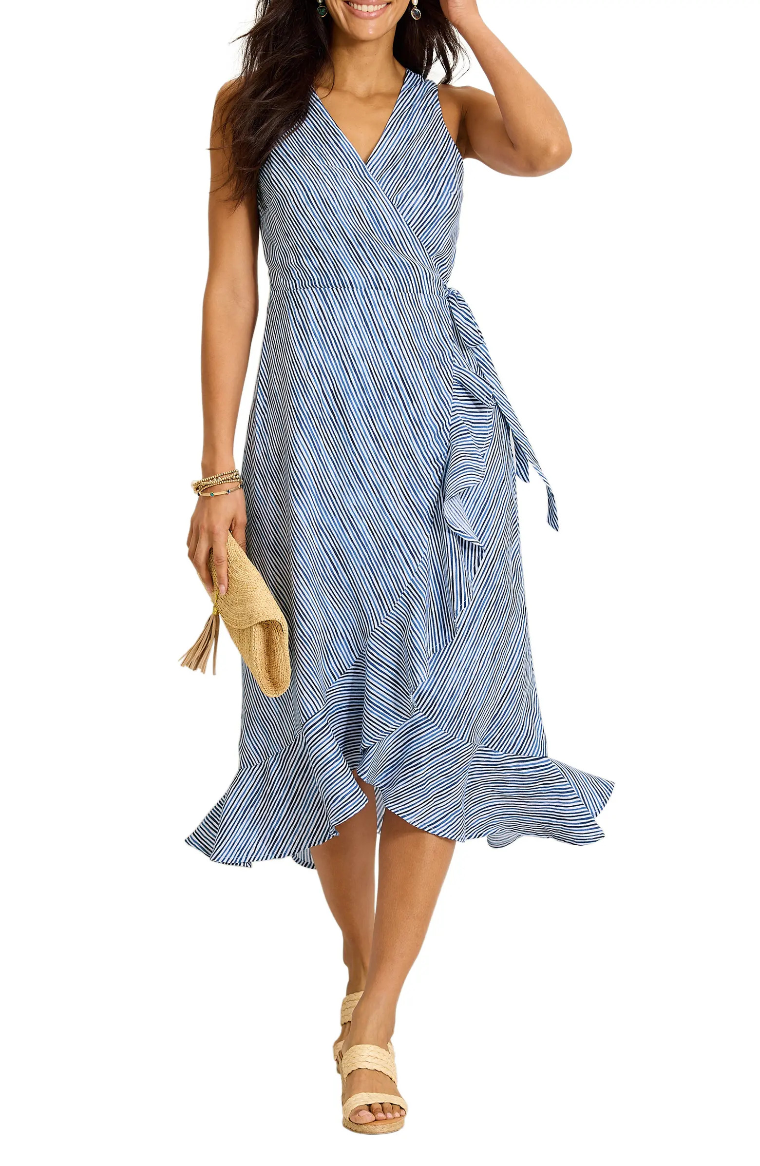 Coastal Shores Wrap Midi Dress | Nordstrom