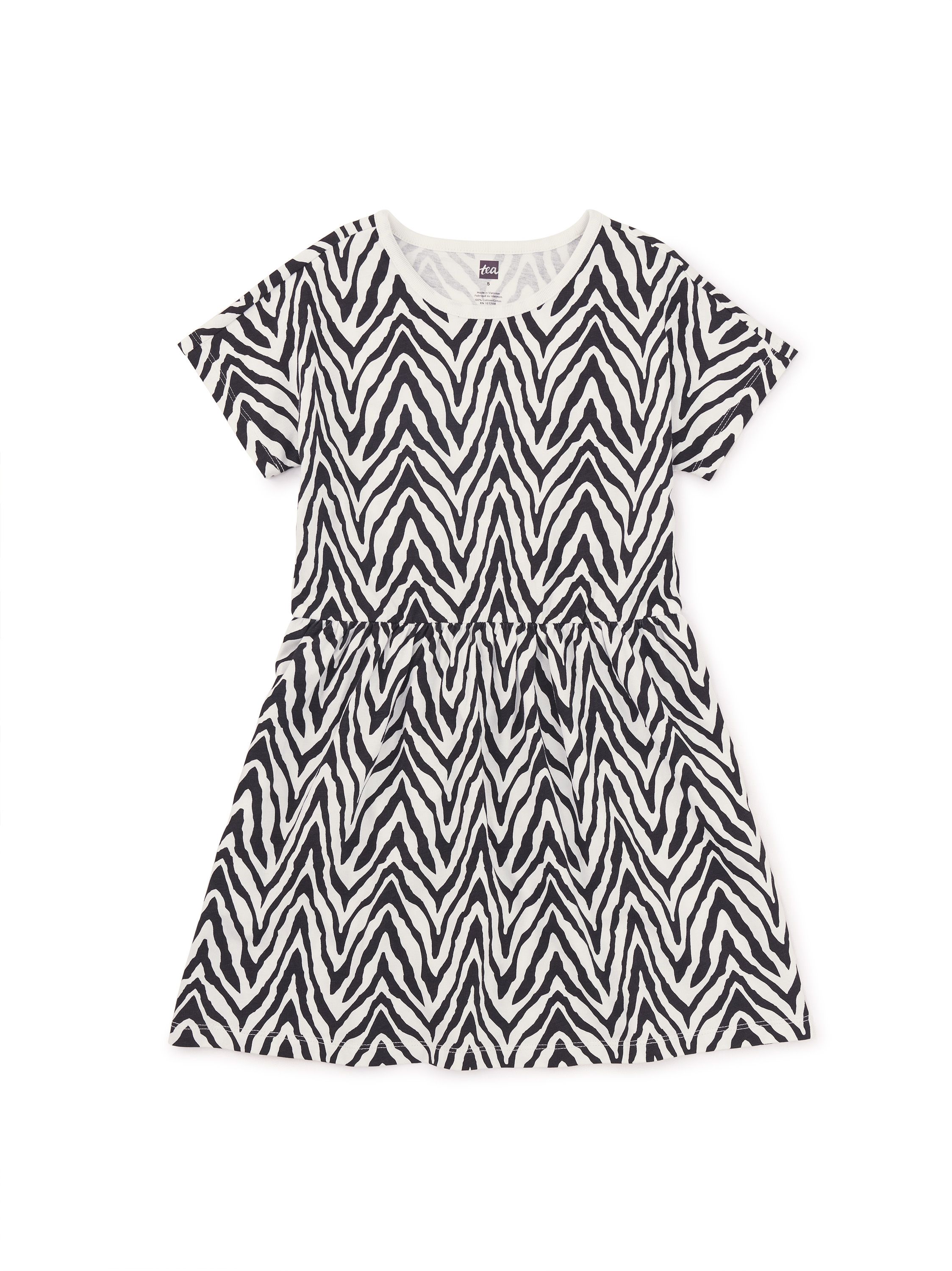 Short Sleeve Twirl Dress | Tea Collection