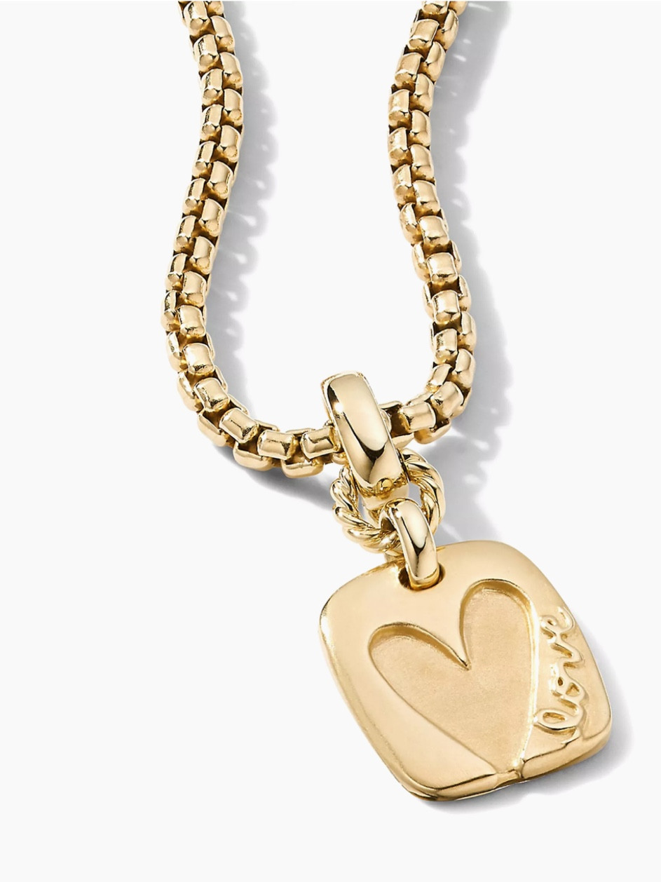 18k yellow gold 
Valentines Day gift 

#LTKFamily #LTKGiftGuide #LTKStyleTip