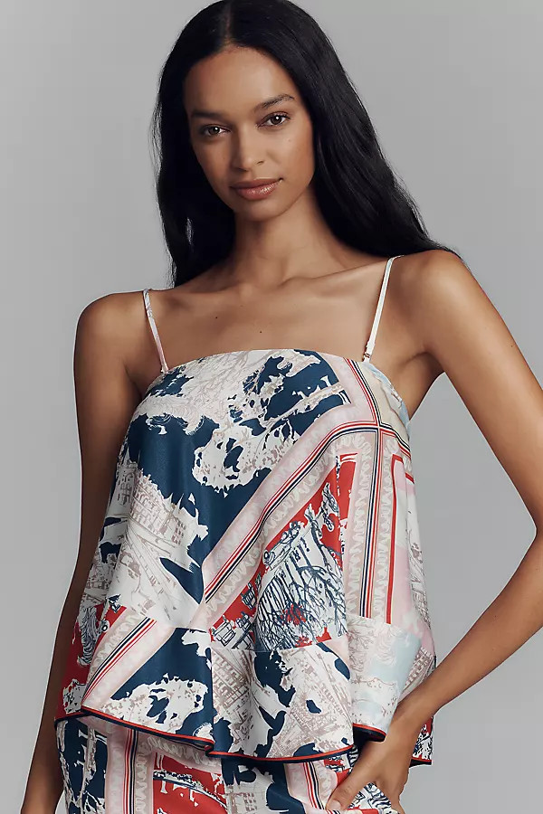 Maeve Strapless Swingy Scarf Top | Anthropologie (US)