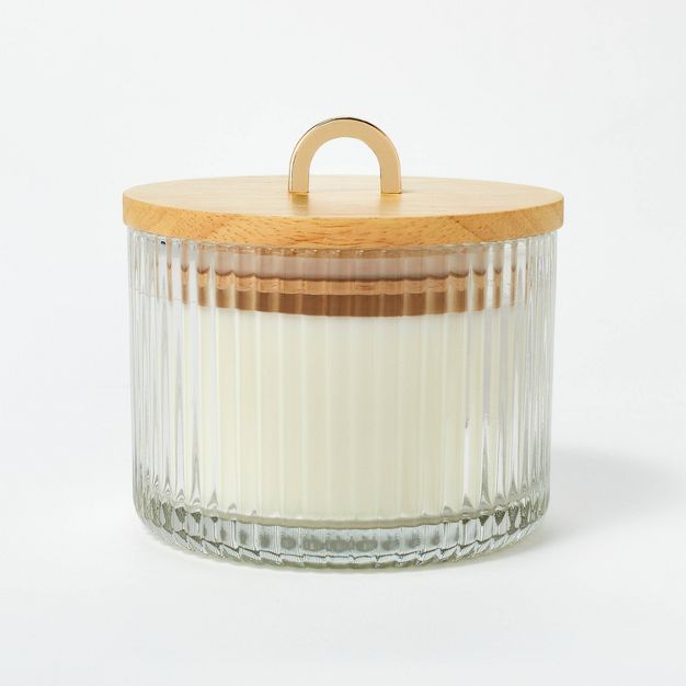 13oz 3-Wick Glass Clove and Black Currant Candle White - Threshold™ designed with Studio McGee | Target