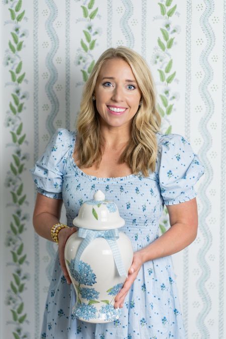 The Chapple Chandler x Lauren Haskell collection is live!! Use my code CHAPPLE15 for 15% off my collection!

Home decor ceramic vase ginger jar grandmillennial home decor wallpaper blue ditzy floral dress jewelry accessories Pearl earrings blue hydrangea jar pottery accents 

#LTKhome #LTKunder100 #LTKsalealert