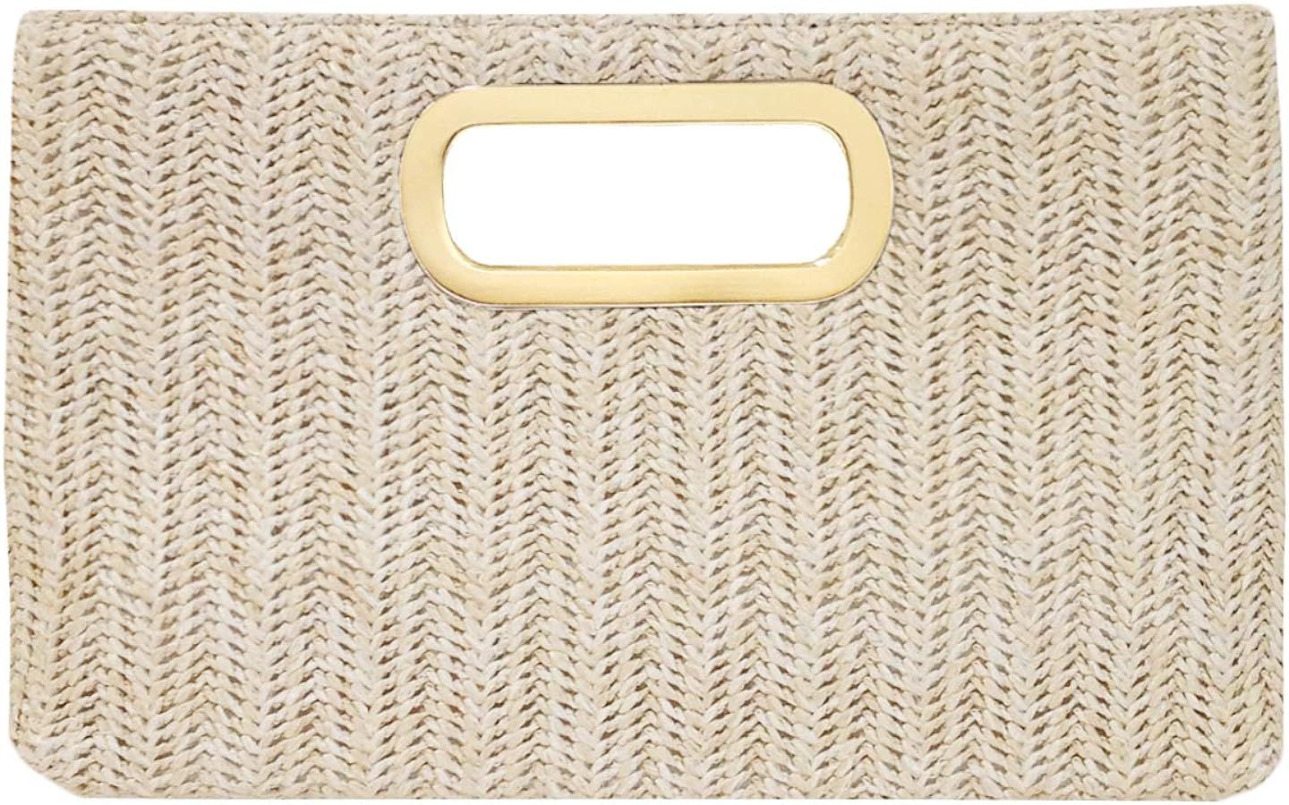 Top Handle Straw Clutch | Amazon (US)