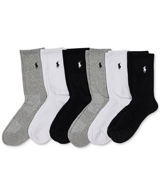 Women's 6-Pk. Cushion Crew Socks | Macy's