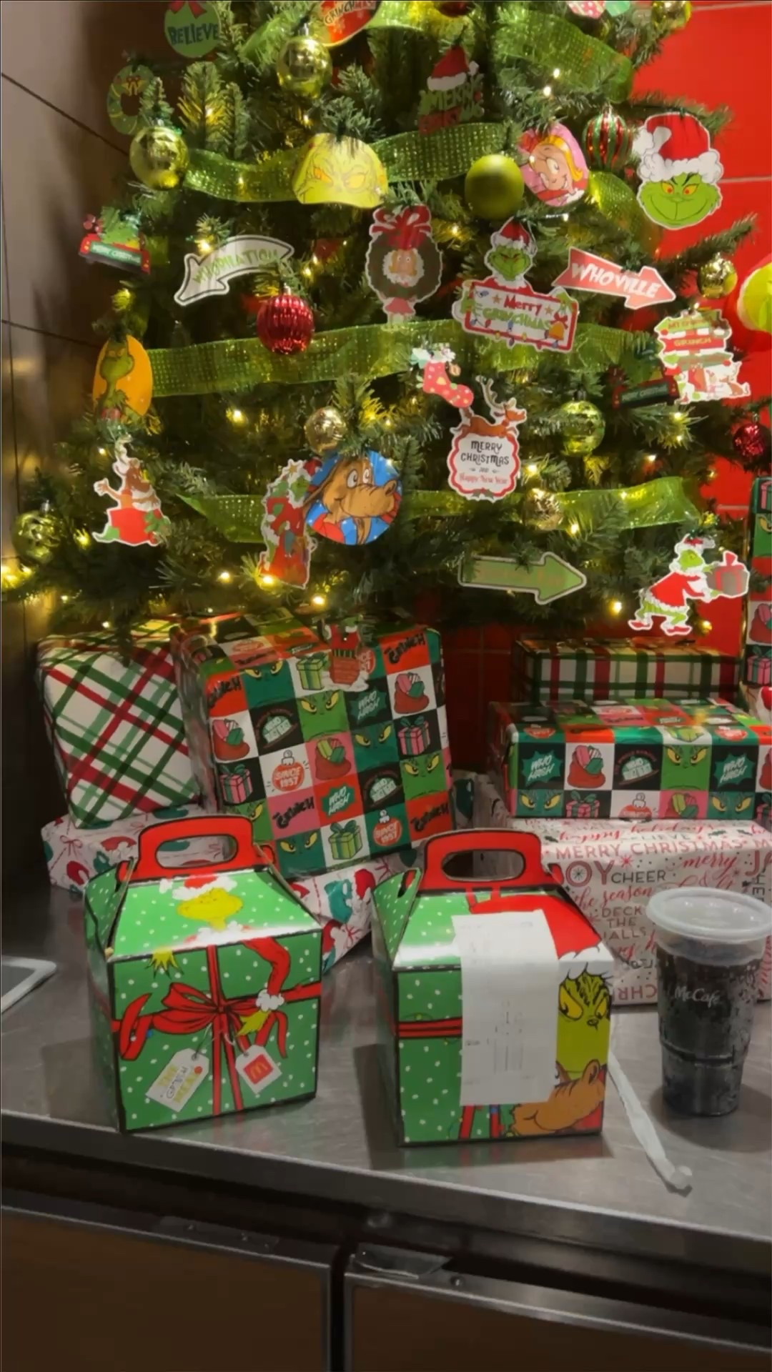 I ran to McDonald's to get my Grinch Meal, the socks are very cute! Viral Grinch meal.
Grinch Socks.

#LTKfoodie #LTKSeasonal #LTKHoliday