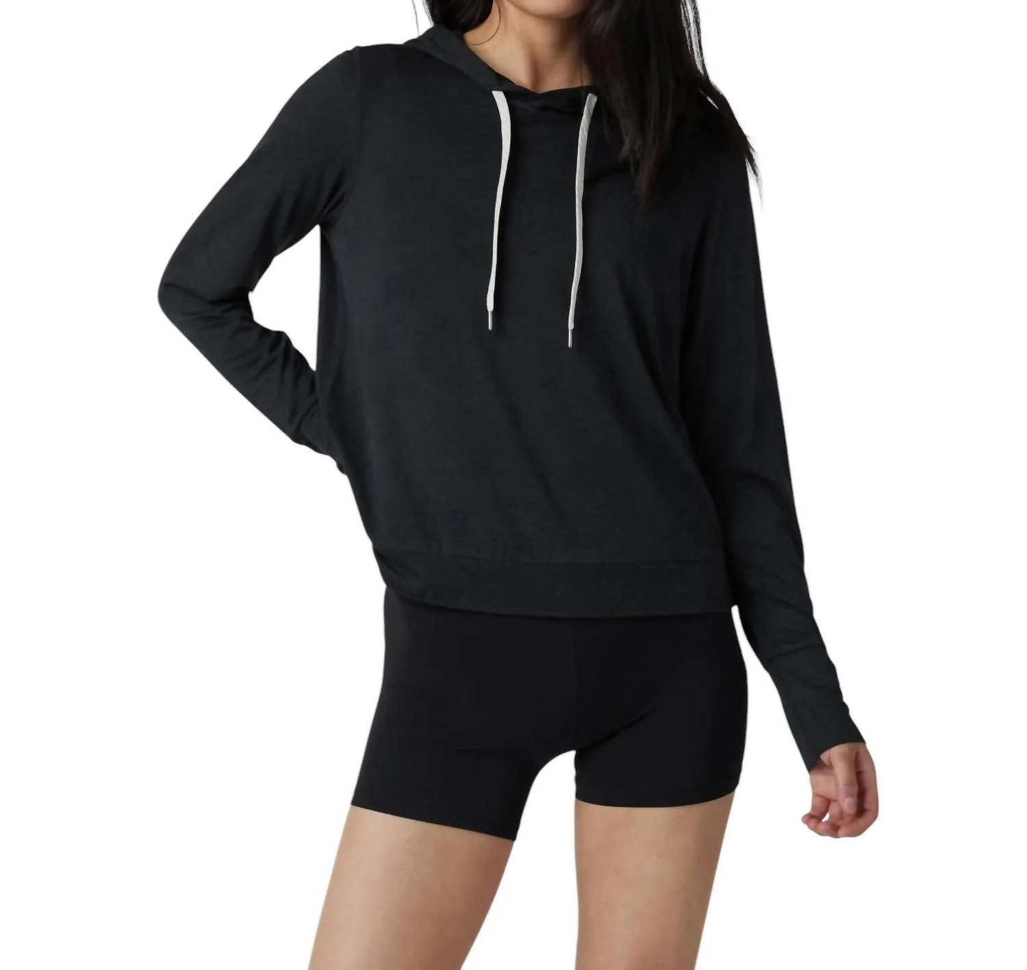 Halo Essential Hoodie In Black Heather | Shop Simon