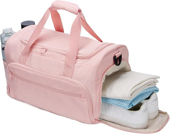 SOAEON Gym Bag for Women, Small Fitness Workout Sports Bag with Wet Pocket & Shoes Compartment, W... | Amazon (US)
