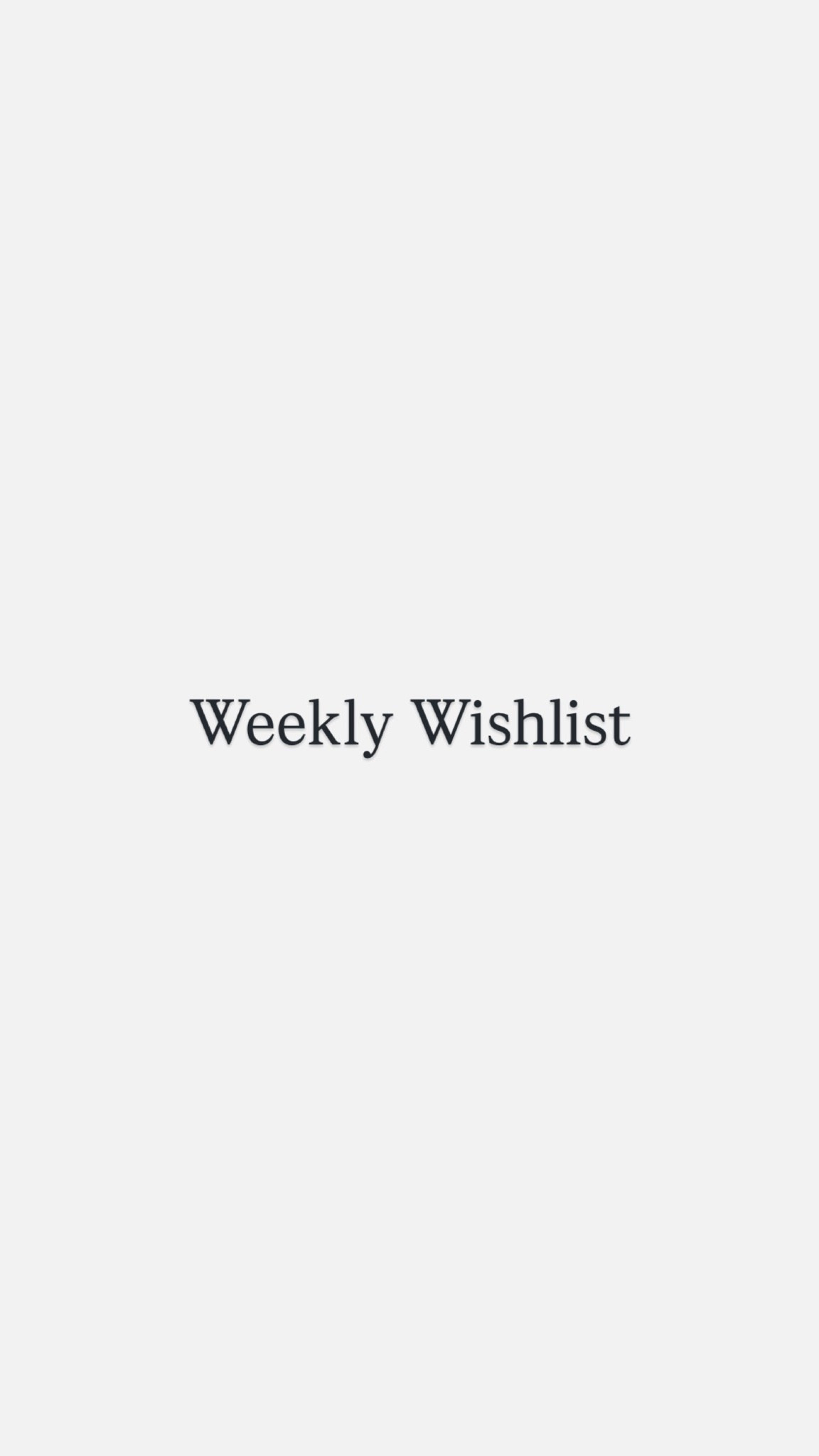 Pieces I’ve added to my wishlist or basket this week for the months ahead. I wanted practical or summer pieces to pair well with my current wardrobe ❤️