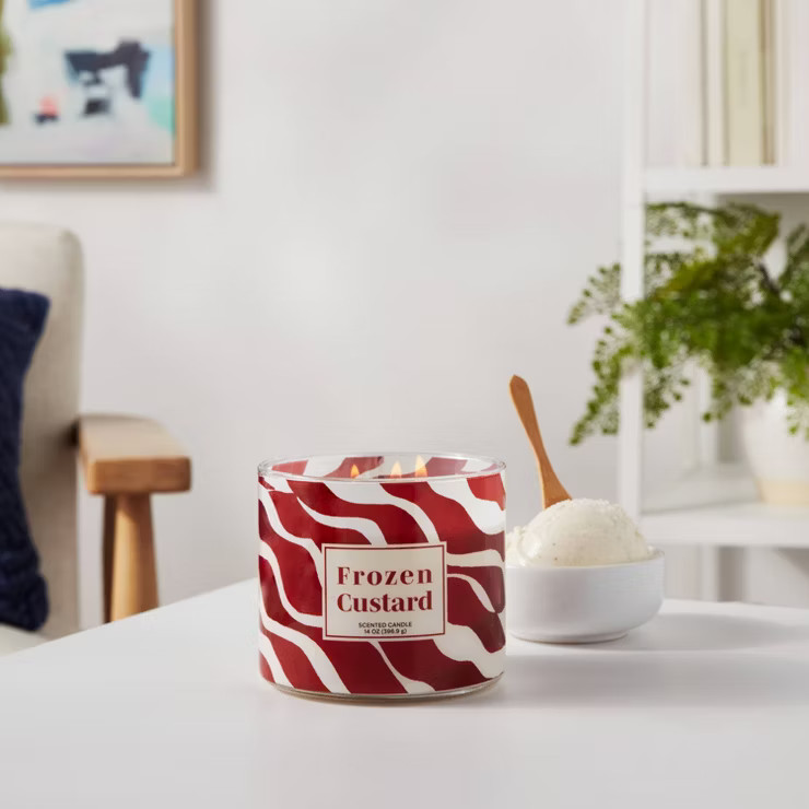 14oz Frozen Custard with Metal Lid Candle Off-White - Threshold™ | Target