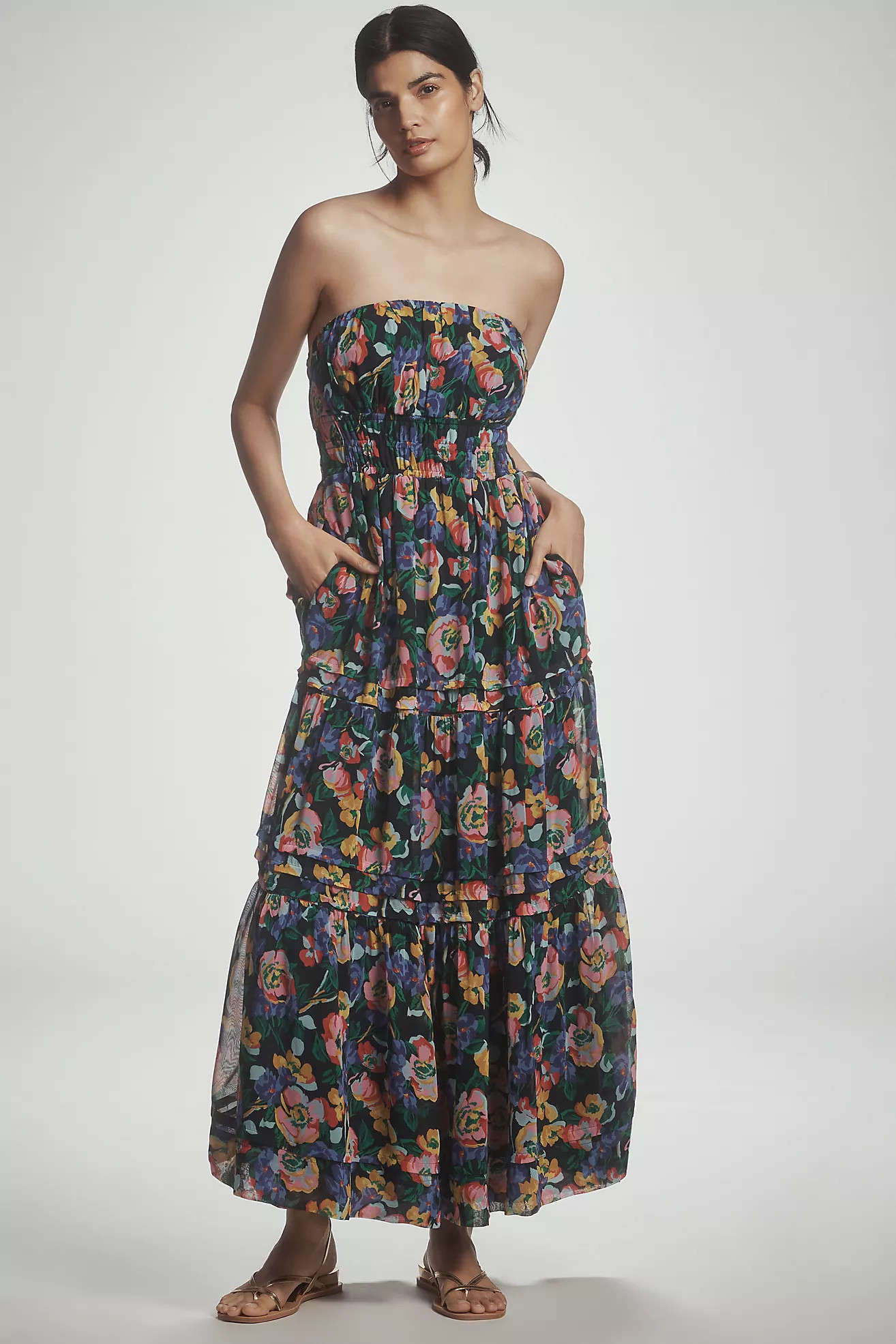 The Somerset Strapless Maxi Dress | Anthropologie (US)