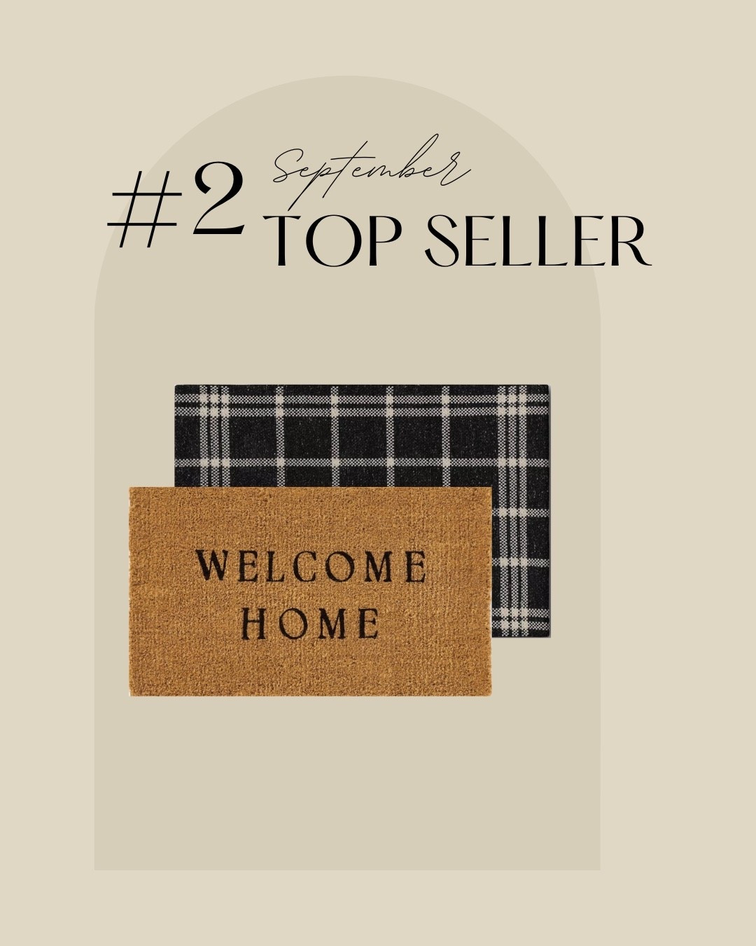 September #2 Too Seller: a fresh doormat every season always refreshes your space. These two layered together brings out the perfect contrast and texture 

#LTKHome #LTKSeasonal