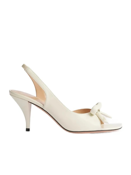 Dior Bow Heeled Slingback Sandal | Senser US