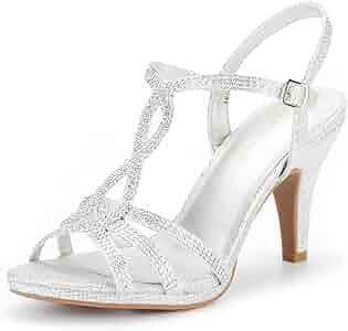 DREAM PAIRS Women's Amore Fashion Stilettos Open Toe Pump Heel Sandals | Amazon (US)
