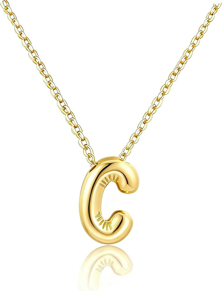 Christmas Gifts Stocking Stuffers for Teen Girls Grandkids Women-Gold Initial Necklaces Teen Girl... | Amazon (US)