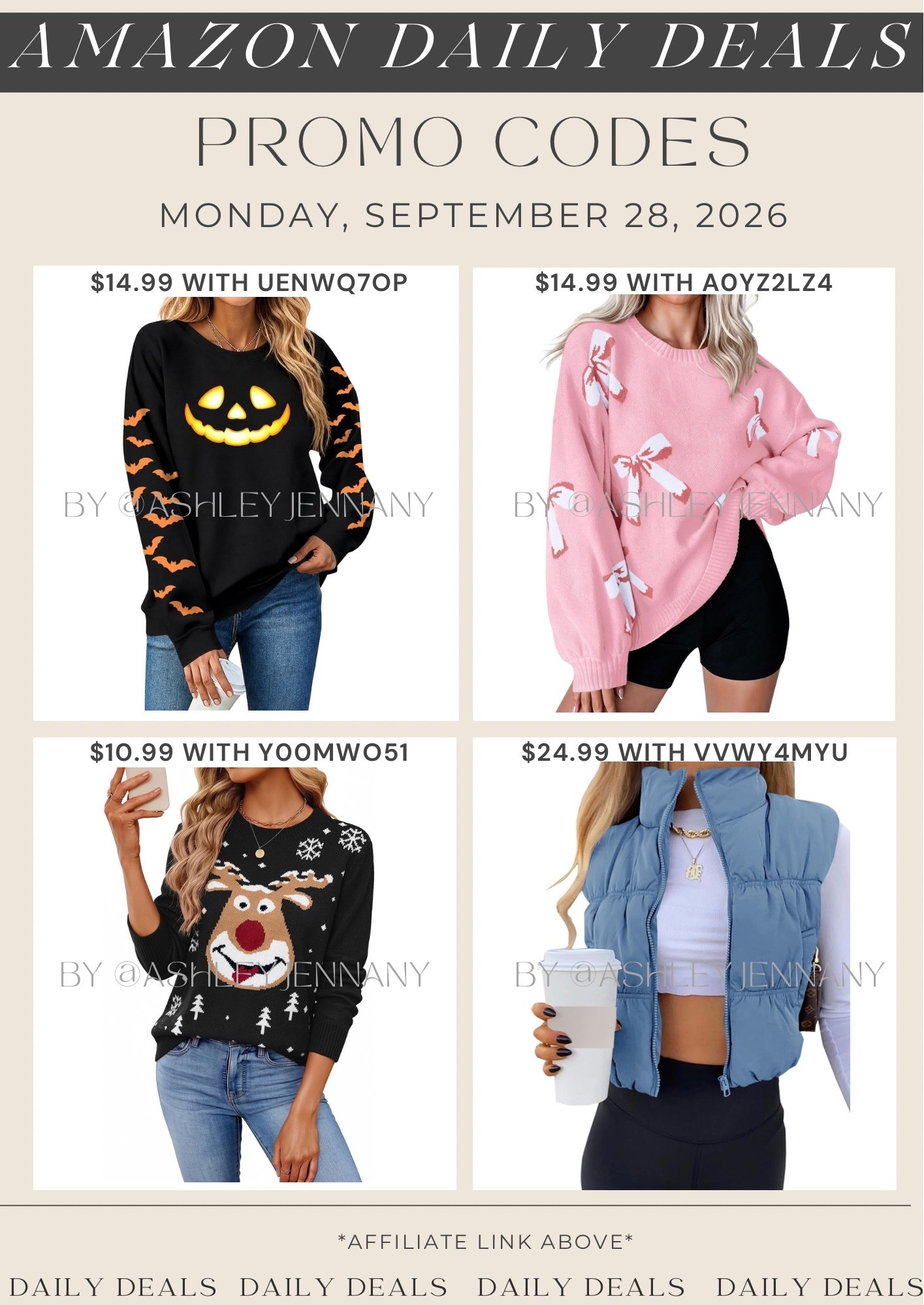Amazon deals

#LTKSeasonal #LTKSaleAlert #LTKMidsize