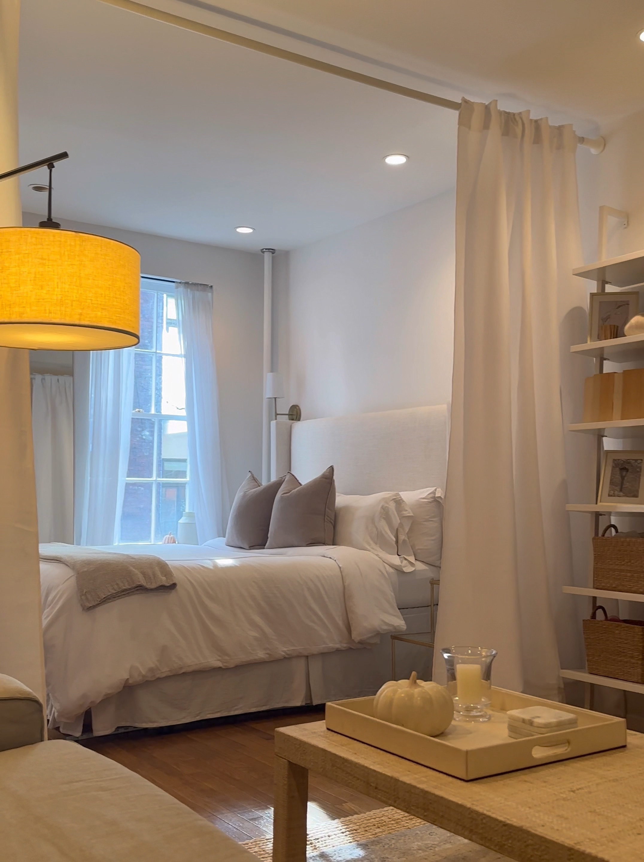 How I created my curtain divider! 

Studio apartment apartment decor neutral decor small space hacks curtain divider home decorr

#LTKHome