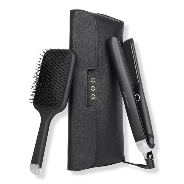 Platinum+ Styler 1" Flat Iron Gift Set With Paddle Brush & Heat Resistant Bag | Ulta