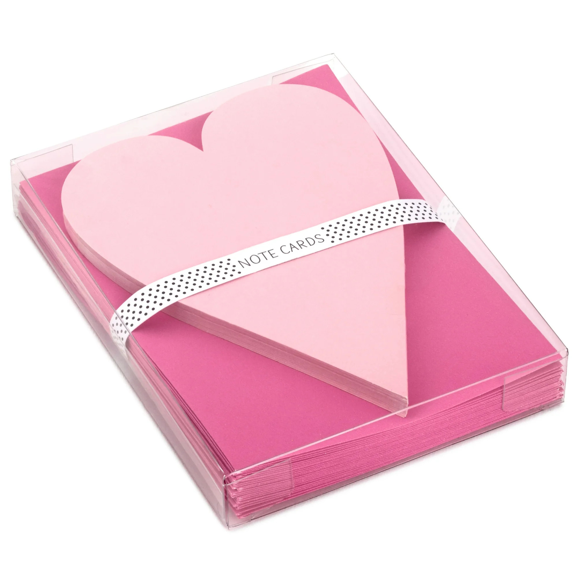 Hallmark Flat Blank Note Cards, Pink Heart, 24 ct. | Walmart (US)