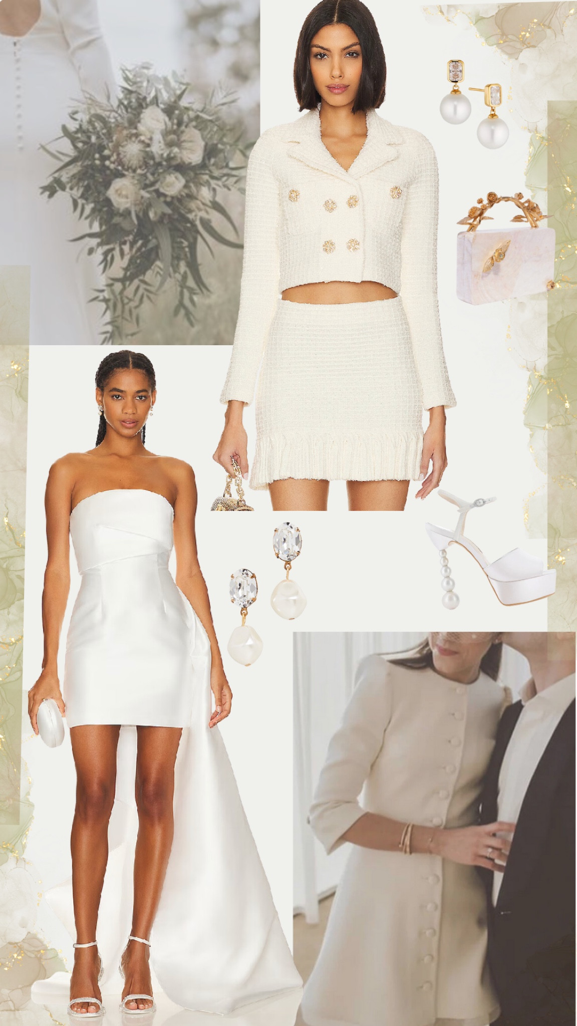 Winter wedding 
Wedding inspo 
Bridal style 
Bride outfit 
Wedding look
Rehearsal dinner 

#LTKwedding #LTKSeasonal #LTKHoliday